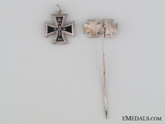 1914/39 Iron Cross Miniature And Stickpin