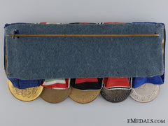 A Second War German & Serbian Campaign Medal Bar