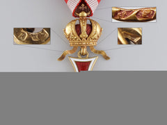 An Austrian Order Of Leopold In Gold By Rothe