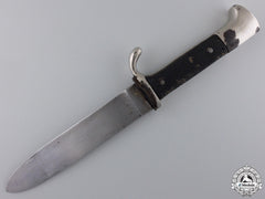 A Spanish Falange Youth Knife On Belt With Blade Inscription