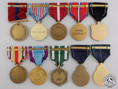 Ten American Coast Guard, Marine Corps, Navy Medals And Awads