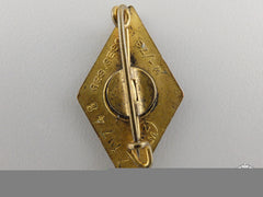 A Golden Hj Honor Badge By Paulmann & Crone