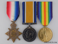 A First War Medal Group With Two Memorial Crosses; 20Th Batt.