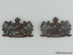 Post-Wwi Royal Canadian Corps Of Signals Collar Tab Pair