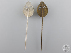 Two Second War Miniature Tank Badges
