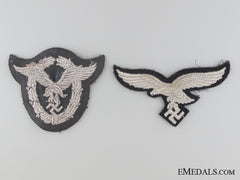 Luftwaffe Cloth Pilot’s Badge And Breast Eagle