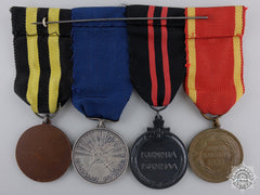 A Second War Finish Civil Defence Medal Bar