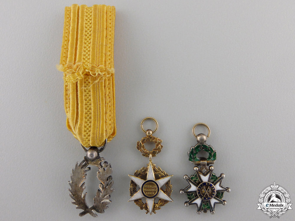 Miniatures Order Three French Miniature Orders – eMedals