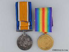 A First War Canadian Medal Pair To The 20Th Infantry Cef