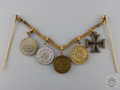 An Army Service Miniature Chain With Mine Rescue Award