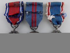 Three Miniature British Coronation And Jubilee Medals