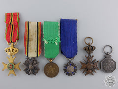 Six Belgian Miniature Medals
