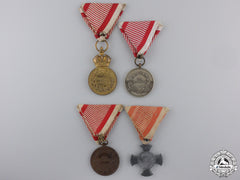 Four Austrian First War Medals And Awards