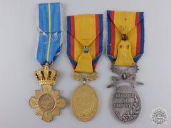 Three Romanian Medals & Awards