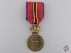 A Belgian Life Saving Society Medal; Gold Grade