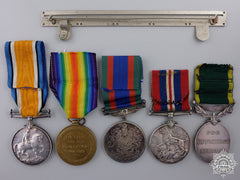 A First & Second War Efficiency Medal Group To The Midland Regt.