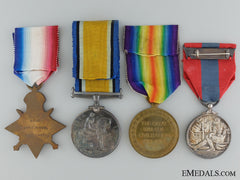Wwi Imperial Service Medal Group To The Canadian Field Artillery