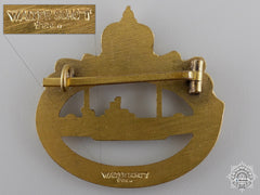 A First War German Imperial Submarine Badge By Walter Schot