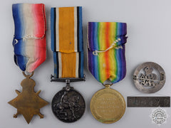 A First War Medal Group To The Manchester Regiment