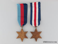 A Great Britain Wwii Star Pair