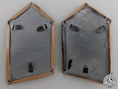 A Set Of Second War Croatian Collar Tabs Of Armoured Units 1941-45