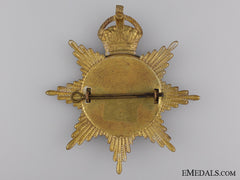 A 13Th Canadian Militia Helmet Plate; King's Crown