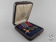A Gold Order Of The British Empire Miniature Group With Case