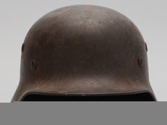 A Second War M40 Heer Single Decal Helmet