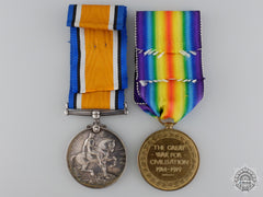 A First War Medal Pair Tot The Army Ordnance Corps