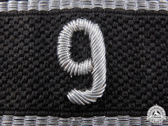 An Allgemeine-Ss  Standarte 9 Cufftitle; Rzm Tags