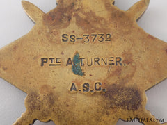 1914 "Mons" Star To The Army Service Corps