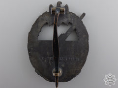 A Kriegsmarine Coastal Artillery Badge With Recipient Photographs