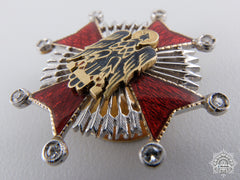 Spain, Fascist State. An Order Of Cisneros In Gold & Diamonds, Miniature, C.1955