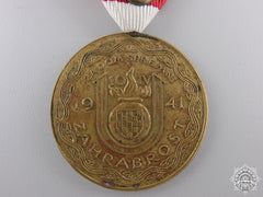 A Croatian Second War A.pavelic Bronze Bravery Medal
