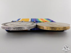 A First War Medal Pair To The 2Nd Battalion; Kia On Ypres Salient