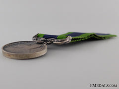 A Miniature 1909 India Service Medal