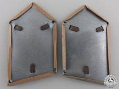 A Set Of Second War Croatian Collar Tabs Of Armoured Units