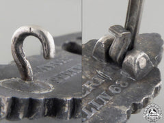 A Kriegsmarine Submarine Clasp; Silver Grade By Schwerin