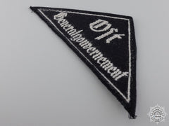 A Bdm District Triangle Sleeve Badge With Rzm Tag