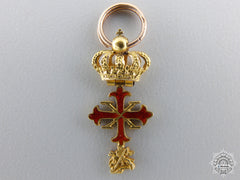Italy, Duchy Of Parma. An Order Of Constantine Of St.george In Gold, Miniature, C.1850
