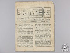 Two Raf "Airstrip" News Magazines For 238 Squadron; Seaaf