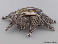 A Late 19Th Century Order Of Charles Iii; Breast Star