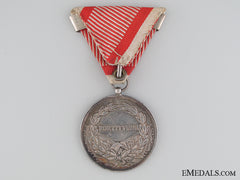 An Austrian Silver Bravery Medal; First Class