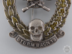 A Rare First War Austrian Sturmbattalion 13 Badge By Pramer, Wien