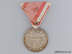 An Austrian Silver Bravery Medal; First Class
