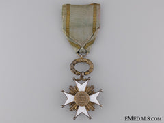 A Latvian Order Of The Three Stars; Knight's Breast Badge, Fifth Class