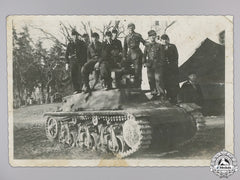 A Set Of Croatian Tank/Armoured Regiment Collar Badges With Photo