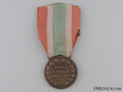 1848-1918 United Italy Medal With 1918 Clasp
