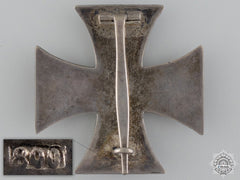 A First War Iron Cross First Class 1914; 800 Silver With Case
