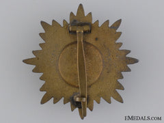 A Ostvolk Decoration For Service; Gold Grade With Case